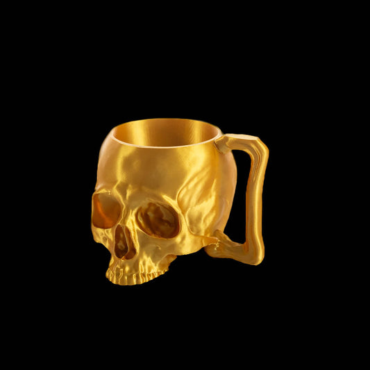 Gold Skull Pint Holder